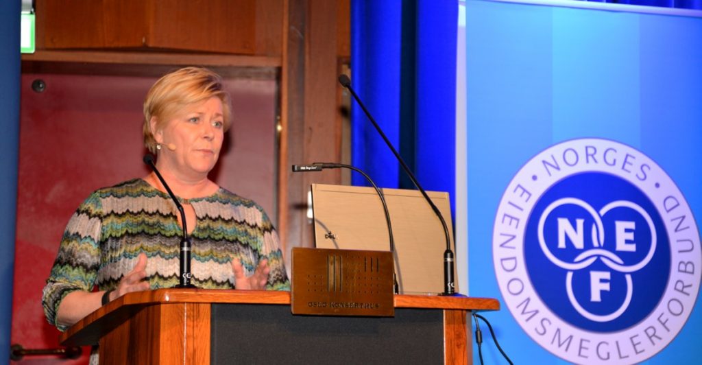 Finansminister Siv Jensen